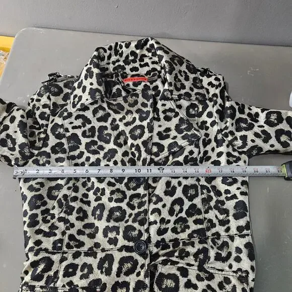 Alice + Olivia Charla Leopard Trench Size Large - Picture 6 of 7